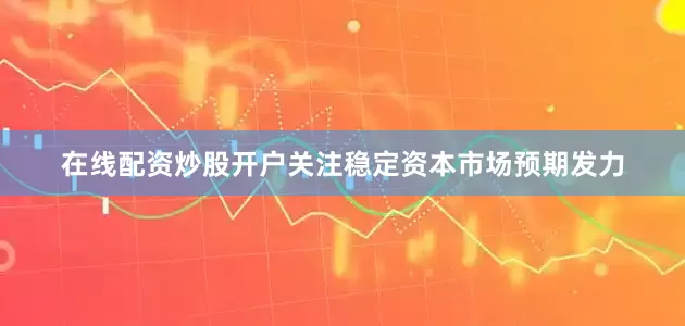 在线配资炒股开户关注稳定资本市场预期发力