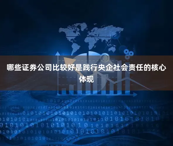 哪些证券公司比较好是践行央企社会责任的核心体现