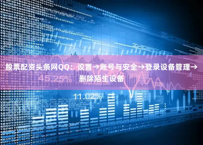 股票配资头条网QQ：设置→账号与安全→登录设备管理→删除陌生设备